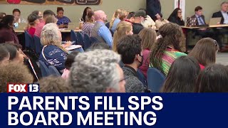 Parents fill Seattle Public Schools meeting after school closures announcement  FOX 13 Seattle [upl. by Hutchins]