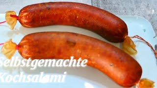 Selbstgemachte Kochsalami [upl. by Jackqueline]