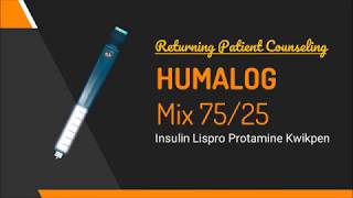 Group 3 Returning Patient Counseling  Humalog Mix 7525 [upl. by Lizned]