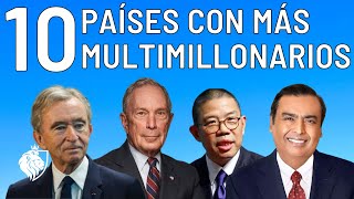 Los 10 Países Con Mayor Número de Multimillonarios [upl. by Susan]