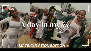 MATRICULATION DAY VLOG👩‍🎓💅ACHIEVERS UNIVERSITY EDITION 🏫🎓💕 [upl. by Eyahc]