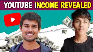 Dhruv Rathee Youtube से कितना कमाते है  Dhruv Rathee Youtube Earning Revealed 🤑 1 Crore [upl. by Eelhsa545]