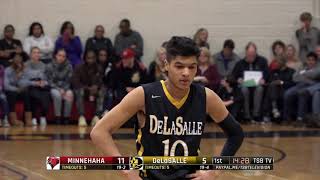 High School Boys Basketball Minnehaha Academy vs DeLaSalle [upl. by Kuebbing]