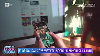 Florida dal 2025 vietati i social ai minori di 14 anni  La Volta Buona 23042024 [upl. by Yanej866]