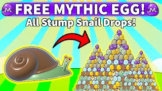 🐌Free Mythic Egg All Stump Snail Drops in Bee Swarm Simulator 2024 [upl. by Acinorav]