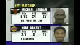 NBA On NBC  Bulls  Lakers February 1998 Highlights [upl. by Martina]