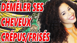 COMMENT DÉMÊLER SES CHEVEUX CrépusFrisésBouclés [upl. by Shull]