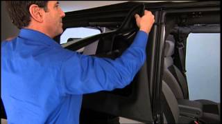 2013 Jeep Wrangler  Soft Top  Quarter Window Removal [upl. by Nylhtak164]