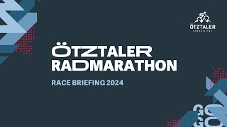 EN Ötztaler Cycle Marathon TV 31082024  Race Briefing [upl. by Topliffe]