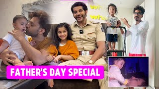 Fathers Day Special Rahul Vaidya Teaches Gayatri Mantra To Daughter Karan Irritates His Daughter [upl. by Brie]