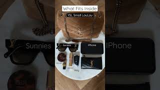 What Fits Inside YSL Small LouLou Bag shorts YSL yslbag designerbags [upl. by Ahsekahs335]