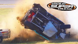 Worst Stadium Super Truck Crashes of 2017  CBS Sports Compilation [upl. by Donegan]