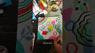 Boho Painting 🎨 youtube art paintingdiary shortvideo painting boho bohoart bohopainting art [upl. by Fesoy817]