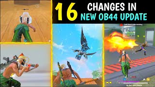 16 CHANGES IN NEW OB44 UPDATE  ADVANCE SERVER  GARENA FREE FIRE [upl. by Zug]