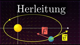 1 Keplersche Gesetz  HERLEITUNG Formel Physik [upl. by Naenaj]