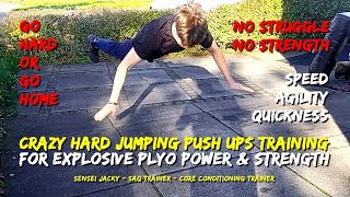 Jacky Spaargaren Sassenburg Crazy Hard Jumping Push Ups Training  Flying  Plyo [upl. by Eppie101]