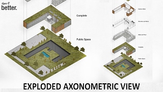 Exploded Axonometric View in Photoshop [upl. by Jemimah366]