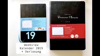 Vorstellung weekview Kalender 2019  Verlosung  Businessplaner  weekview compact note  deutsch [upl. by Anneg830]