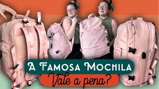 REVIEW COMPLETO DA MOCHILA VIRAL DA AMAZON E TIKTOK  Tô de Folga [upl. by Liahkim]