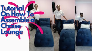 Chaise Lounge  Furniture Assembly Tutorial [upl. by Aitnom]