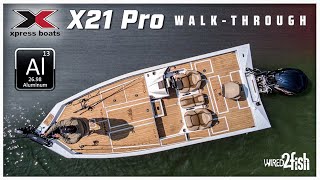 2022 Xpress Boats X21 Pro Fishing Boat Walkthrough [upl. by Nigam]