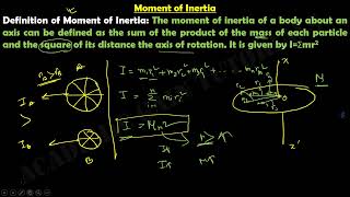 Lesson4 Laws of Circular Motion Moment of Inertia and Radius of Gyration [upl. by Ardnassak]