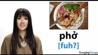 Learn Vietnamese Lesson 15 Vietnamese Food How To Pronounce Pho Banh Mi amp More [upl. by Erbma]