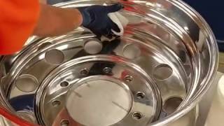 Alumaclear Prep and installation on a aluminum semi wheel [upl. by Raybin]