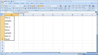 Excel Tips 31  Add Multiple Lines to Text within Cells  Use the Enter key within a cell [upl. by Kokaras]