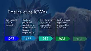 ICWA Education Module 2 Federal Law Regulations amp Nebraska State Statute [upl. by Nessnaj]