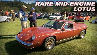 Rare 180HP Vintage MidEngine Lotus  British Invasion Car Show [upl. by Ennaesor693]