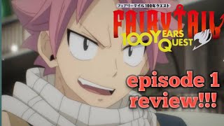 Fairy tail 100 year quest episode 1 review [upl. by Gnohp]