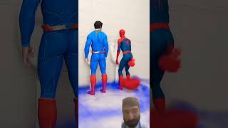 Toilet Challenge of fart  Batman vs Superman vs Spiderman spiderman funny comedy shorts viral [upl. by Lenoj]