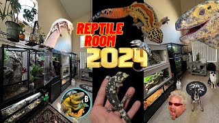 Reptile Room 2024  January  BubbasGeckos [upl. by Eseilenna554]