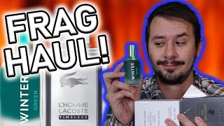 HOT FRAGRANCE HAUL  LACOSTE LHOMME TIMELESS  DASEIN WINTER GREEN amp MORE [upl. by Polash]