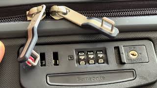 Samsonite Luggage – How to Reset Combination Lock ASMR [upl. by Toshiko]