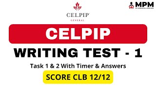 How I Scored CLB 12 in CELPIP Writing Task in 7 Days  Mock Test With Answers [upl. by Eicaj]