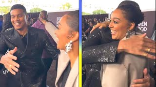 Watch Tia Mowry UNEXPECTEDLY Bump Into ExHusband Cory Hardrict on Red Carpet [upl. by Gurias12]