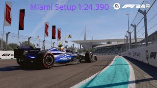 F1 24 Miami Hotlap  Setup  124390  KARL24 [upl. by Lithea]