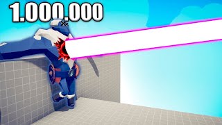 1000000 DAMAGE LASER GUN vs EVERY BOSS  TABS  Totally Accurate Battle Simulator 2024 [upl. by Saito]