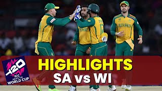 SA vs WI Match Highlights  West Indies vs South Africa Match Highlights  T20 World Cup 2024 [upl. by Nitsrik]