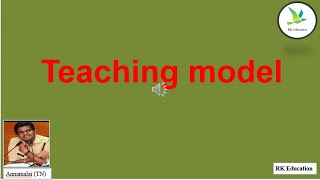 models of teaching [upl. by Nonnairb]