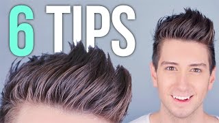 6 Tips for Styling Tall Hair  Mens Hairstyles [upl. by Hamal]