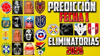 PREDICCIÓN FECHA 1 ELIMINATORIAS CONMEBOL 2026  ANÁLISIS y PRONÓSTICO PARTIDOS  PERÚ SERÁ GOLEADO [upl. by Nims]