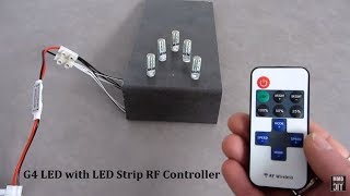 Tested a LED G4 Light Bulb 12V Dimmable RF Remote Controller [upl. by Aihsel371]