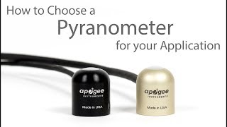 How to Choose the Right Pyranometer for your Application [upl. by Annaitsirhc]