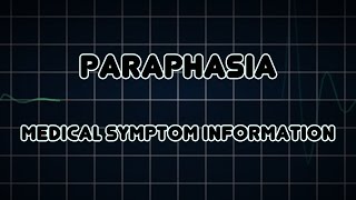 Paraphasia Medical Symptom [upl. by Lorelei]