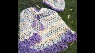 Crochet Patterns for free poncho patterns for kids 1112 [upl. by Bijan]