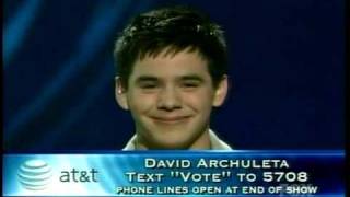 18 Top 10  quotYoure the Voicequot by David Archuleta [upl. by Yenohtna]