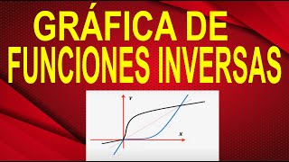 GRAFICAR FUNCIONES INVERSAS A PARTIR DE LA ORIGINAL Usando Espejo  Metodo Sencillo Paso A Paso [upl. by Brucie]